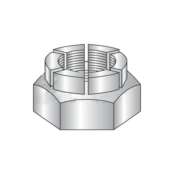 Newport Fasteners Flexible Top Lock Nut, 5/16"-24, 18-8 Stainless Steel, Not Graded, 125 PK 512722 - main
